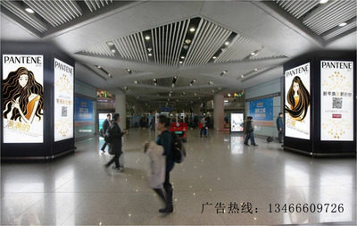 北京機場t3四面包柱燈箱廣告 出發)北京機場廣告